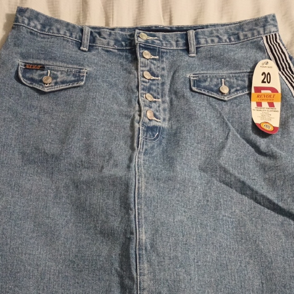 Revolt Classic Jean Skirt